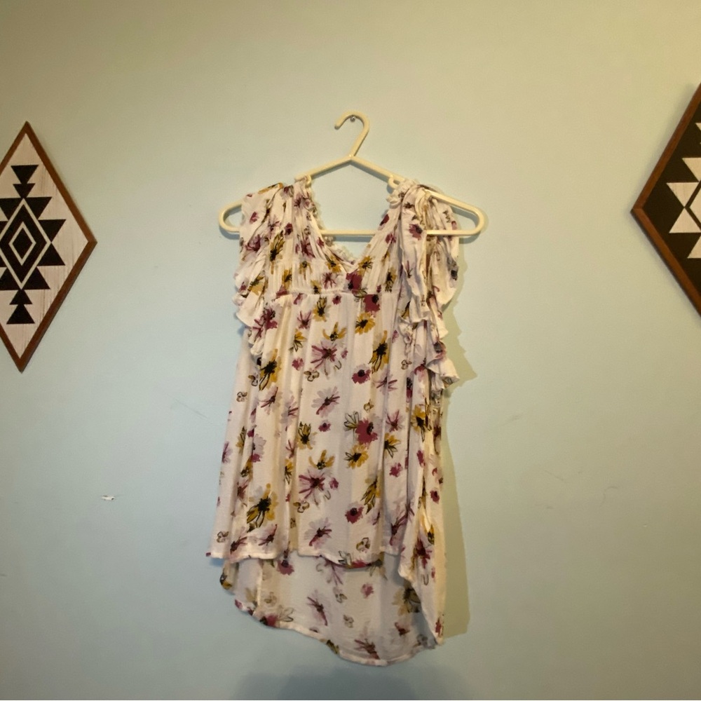 Lucky Brand Floral Short Sleeve Top